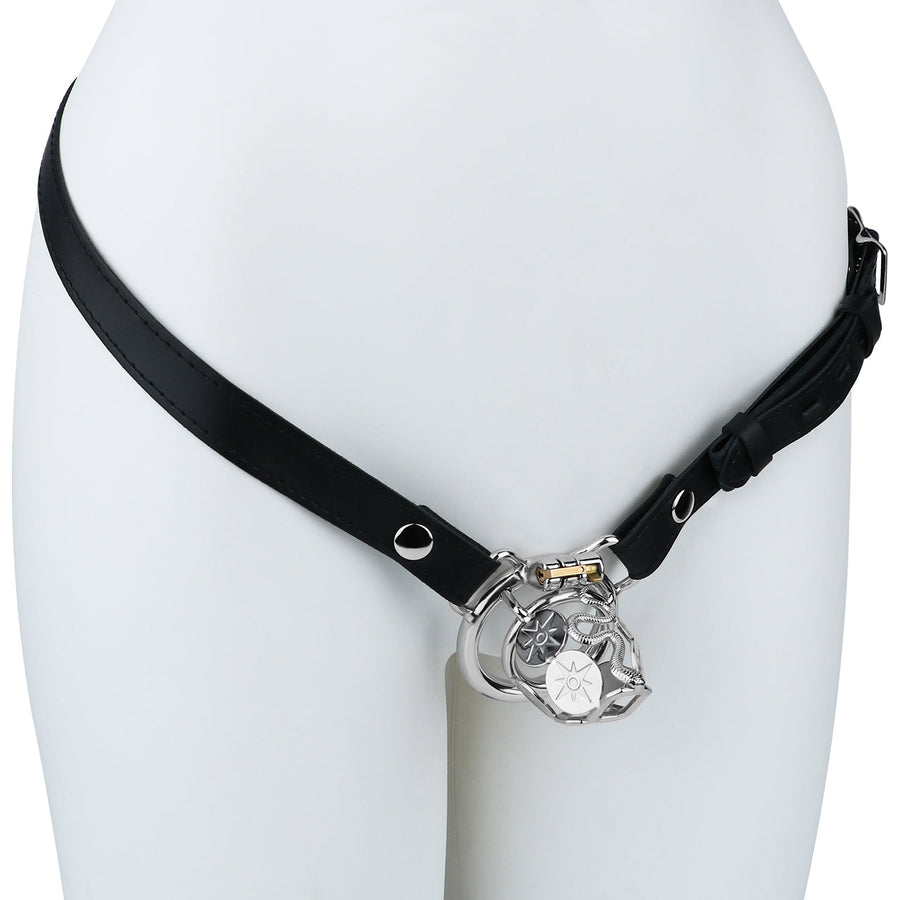 Snake Premium Metal Chastity Cage - 7