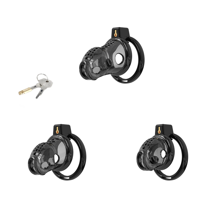 Soft Cage For Permanent Chastity -black cage