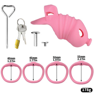 Soft Silicone Chastity Cage -21