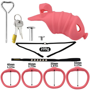 Soft Silicone Chastity Cage -9