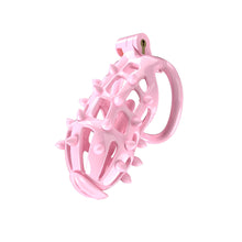 Lade das Bild in den Galerie-Viewer, Pink Stripe Cobra-Keuschheitssets mit Spikes-Stiften
