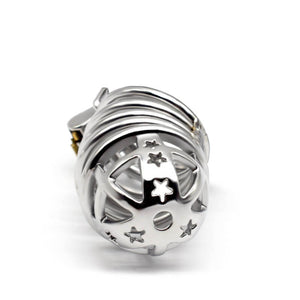 Star Stainless Steel Chastity Cage