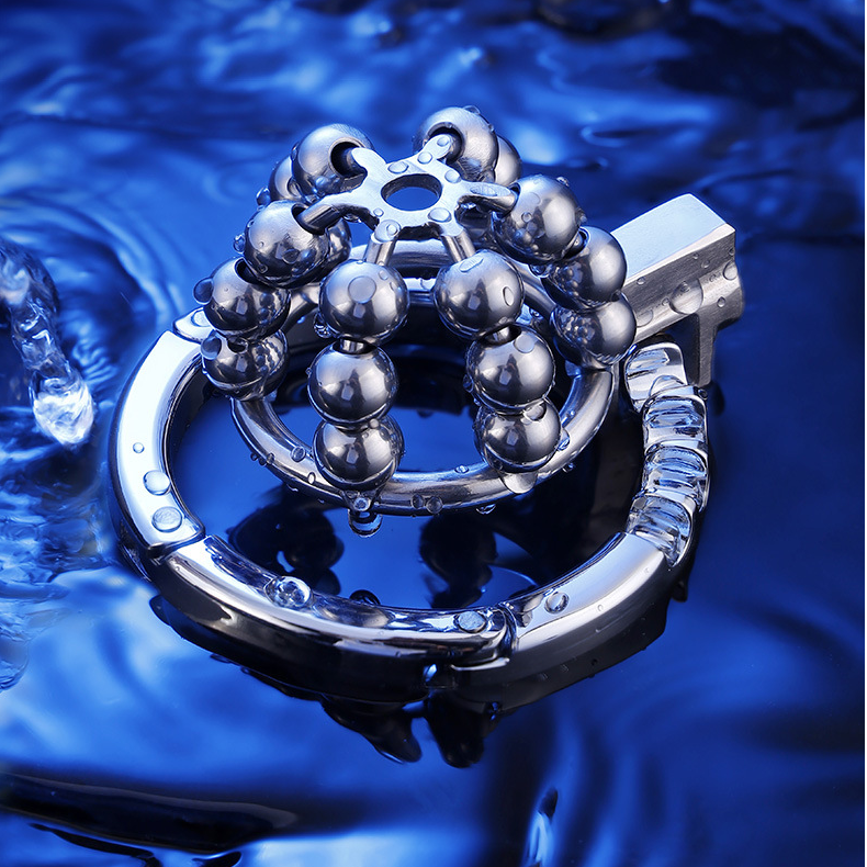 Steel Ball Metal Chastity Lock, gallery view 9