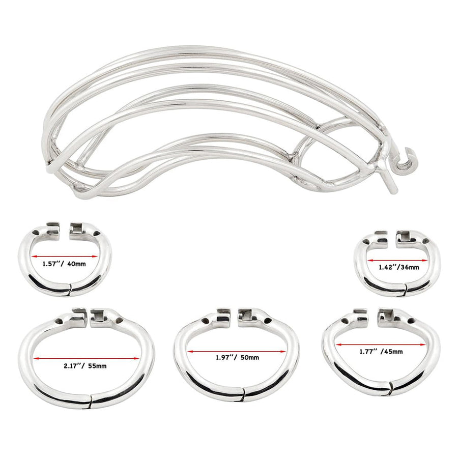 Steel Big Chastity Cage - 3