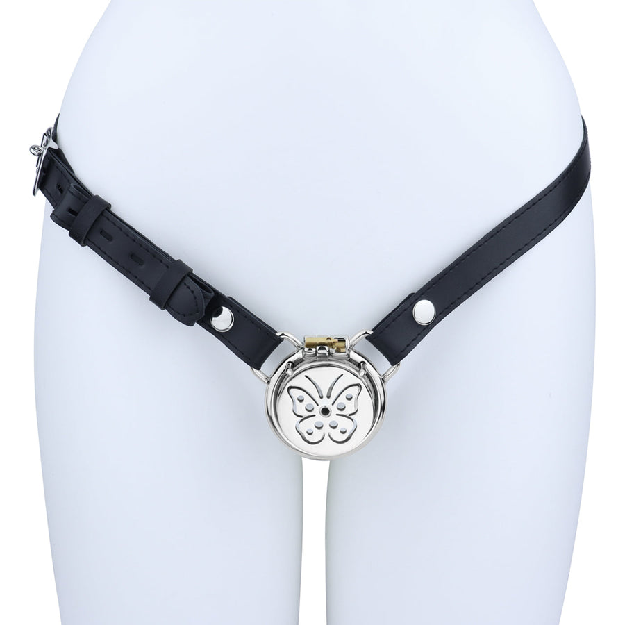 Steel Butterfly Flat Chastity Lock - 7