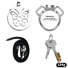 Load image into Gallery viewer, Steel Butterfly Flat Chastity Lock - 16
