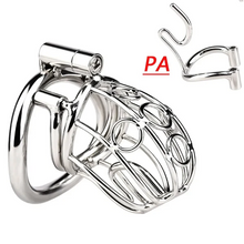 Load image into Gallery viewer, Steel Chastity Device with PA 
