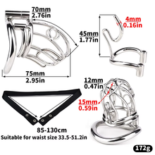 Load image into Gallery viewer, Steel Chastity Device with PA -size
