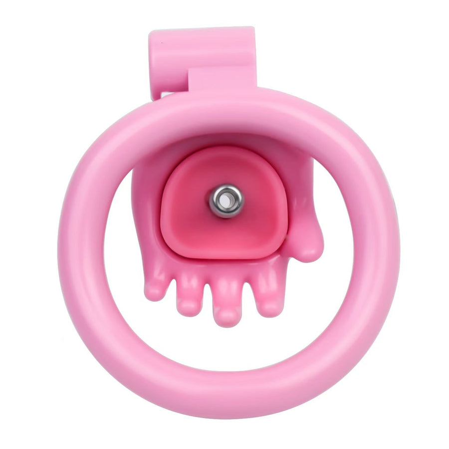 The Hand of Desire Holding Chastity Cage - pink