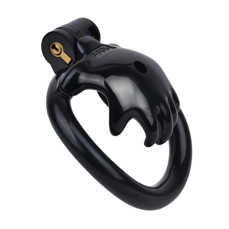 small chastity cage paw shape cock cage - black cage