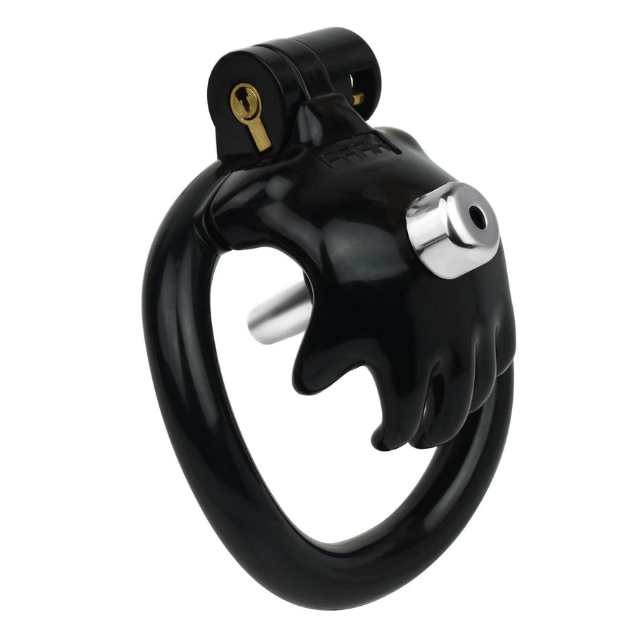 small chastity cage paw shape cock cage - white