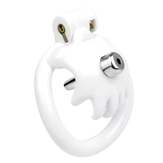 The Hand of Desire Holding Chastity Cage - white