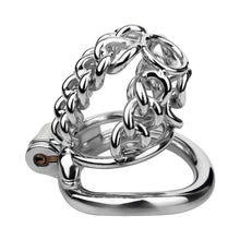 Lade das Bild in den Galerie-Viewer, Thick Chainmail Steel Chastity Lock - 8
