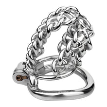Lade das Bild in den Galerie-Viewer, Thick Chainmail Steel Chastity Lock - 9
