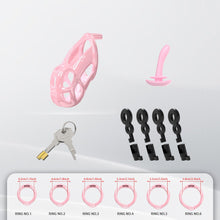 Charger l'image dans la galerie, Upgrade Invisible Pink Cobra Chastity Cage 3
