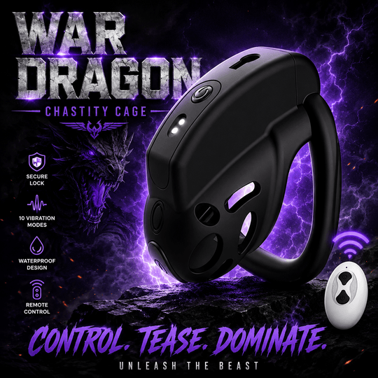 War Dragon Pro Remote Chastity Cage product view