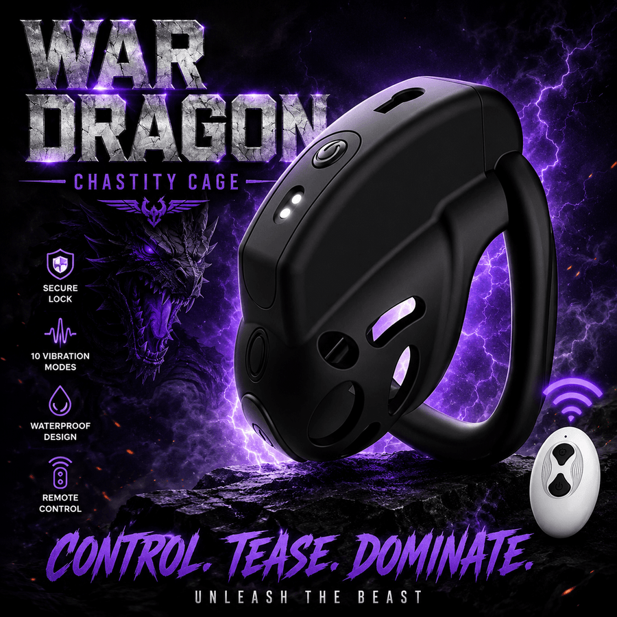 War Dragon Pro Remote Chastity Cage product view
