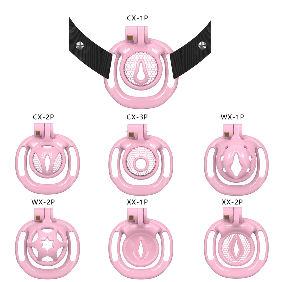 Sissy BDSM With Wearable Chastity Cage  cx- 1p
