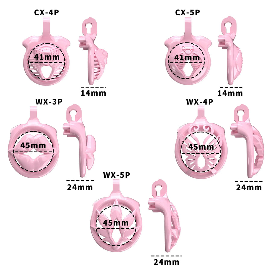 Sissy BDSM With Wearable Chastity Cage  - size 