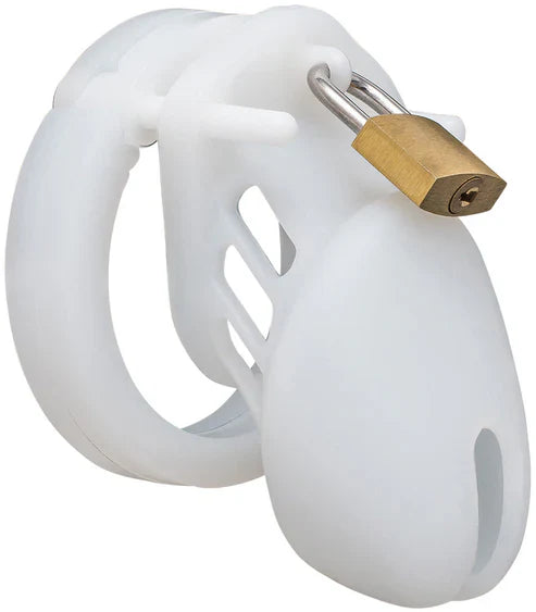 CB6000S Silicone Chastity Cage White product view