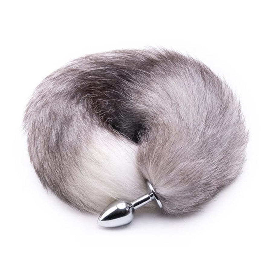 Feisty Greyback Fox Tail Butt Plug, gallery view 6