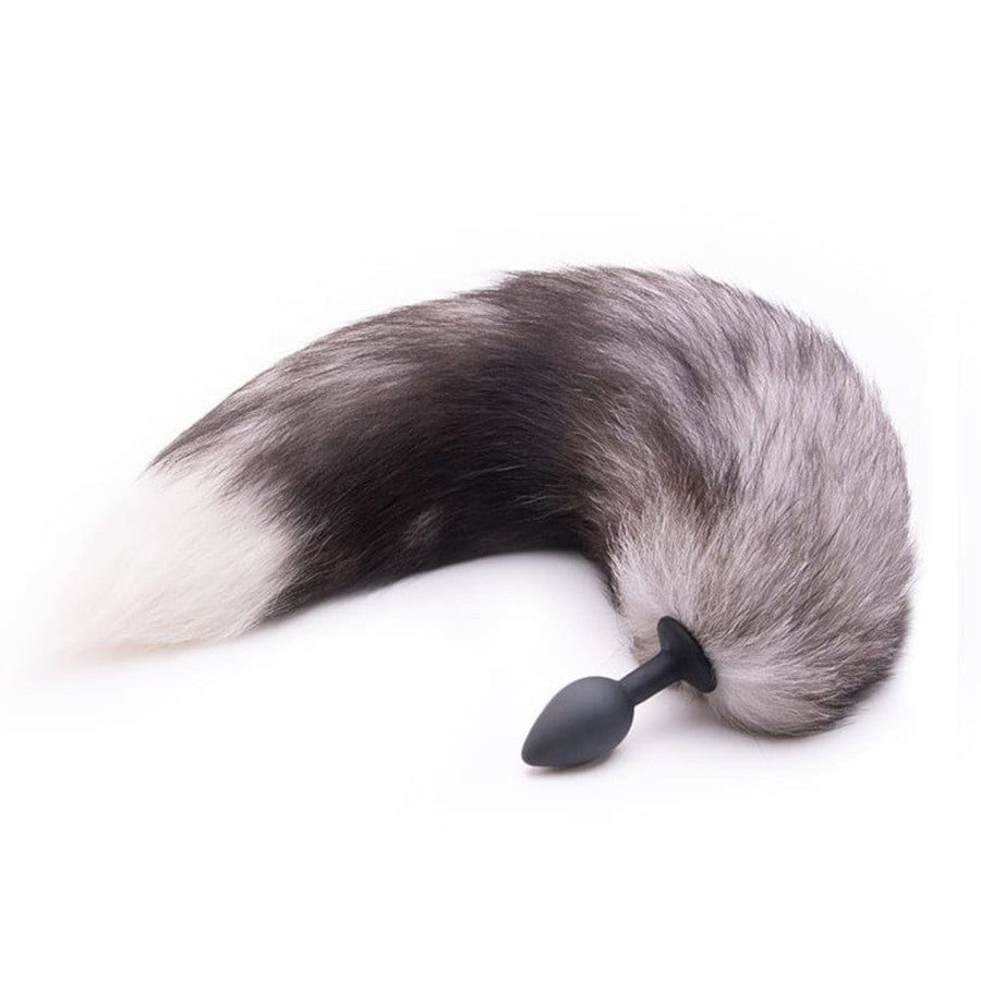Feisty Greyback Fox Tail Butt Plug, gallery view 7