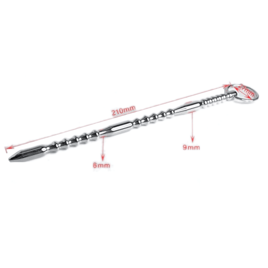 Beaded Metal Urethral Sound BDSM, gallery view 7
