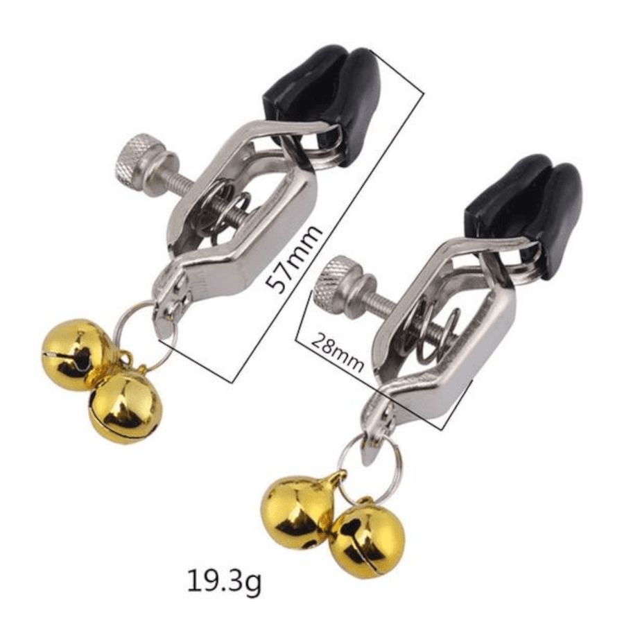 BDSM Silver Alligator Nipple Clamps, gallery view 8