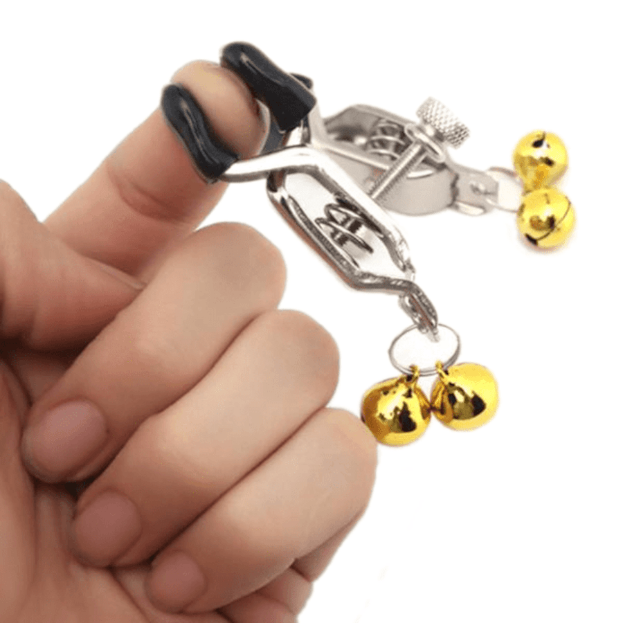 BDSM Silver Alligator Nipple Clamps, gallery view 5