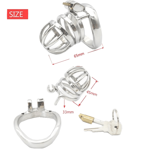 Jade Male Chastity Device 1.77 inches and 2.28 inches long, gallery view 12