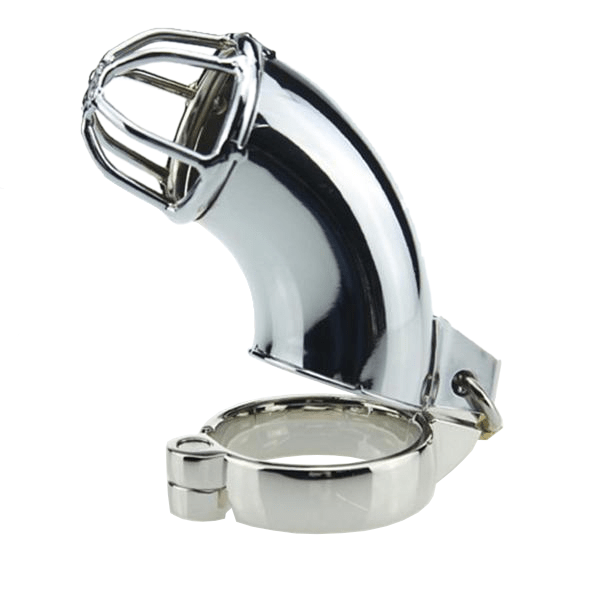 Layla Metal Chastity Device 3.86 inches long, gallery view 3