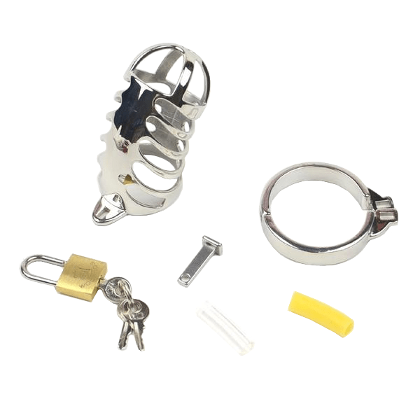 Anna Metal Chastity Cage 3.35 inches long, gallery view 7