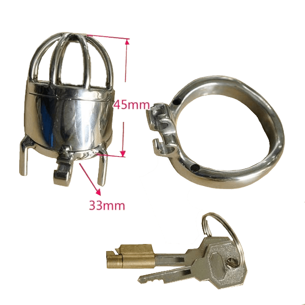 Caroline Metal Chastity Device 1.77 inches long, gallery view 4