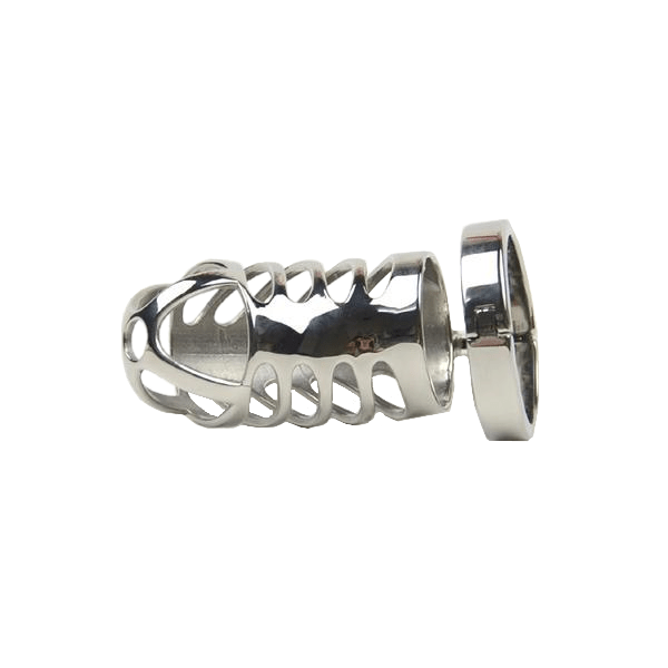 Anna Metal Chastity Cage 3.35 inches long, gallery view 6