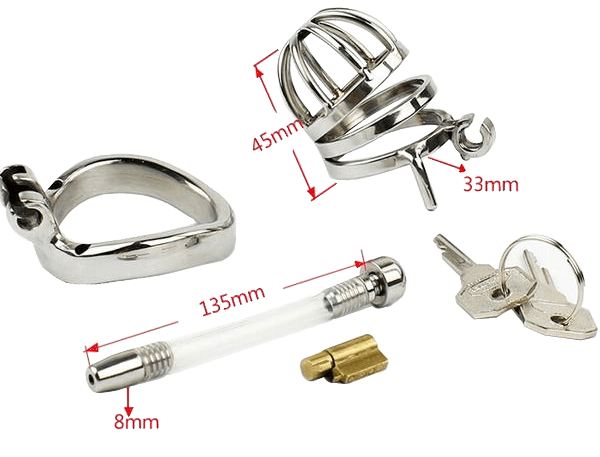 Jade Male Chastity Device 1.77 inches and 2.28 inches long, gallery view 13