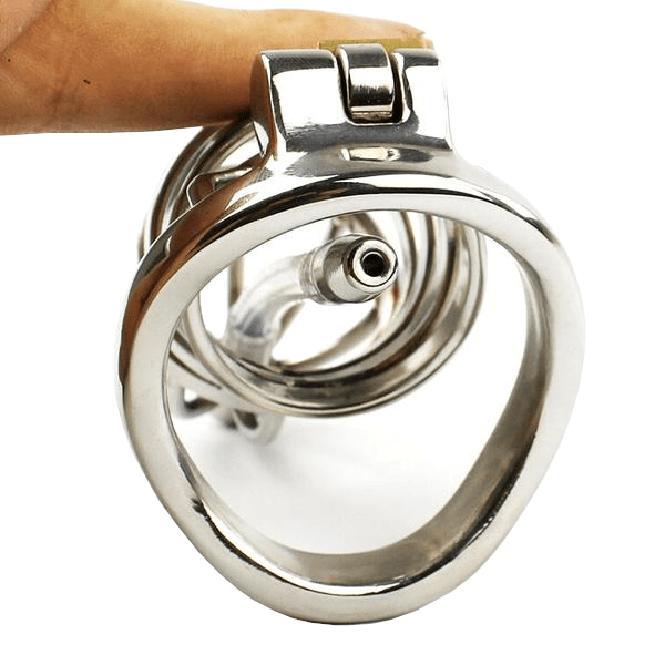 Jade Male Chastity Device 1.77 inches and 2.28 inches long, gallery view 6