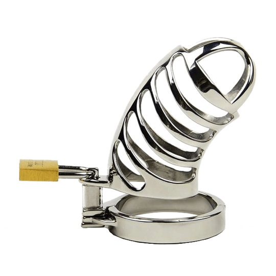 Anna Metal Chastity Cage 3.35 inches long product view
