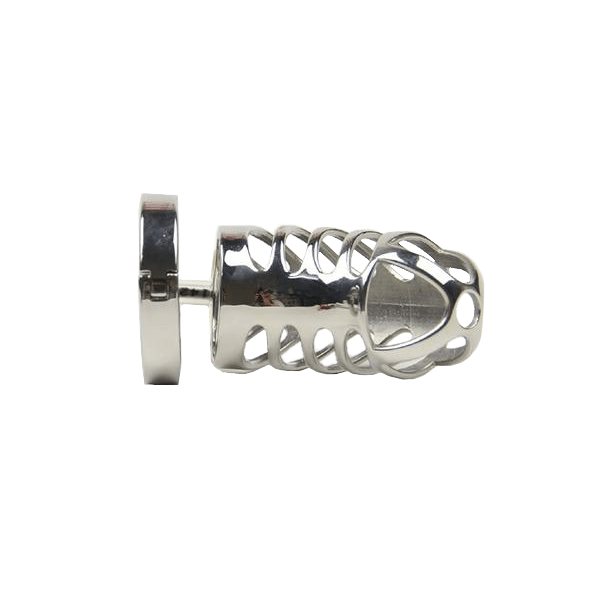 Anna Metal Chastity Cage 3.35 inches long, gallery view 5