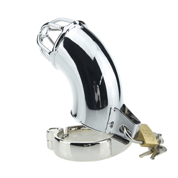 Layla Metal Chastity Device 3.86 inches long, gallery view 4