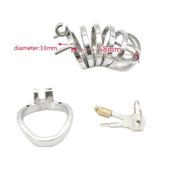 Jade Male Chastity Device 1.77 inches and 2.28 inches long, gallery view 14