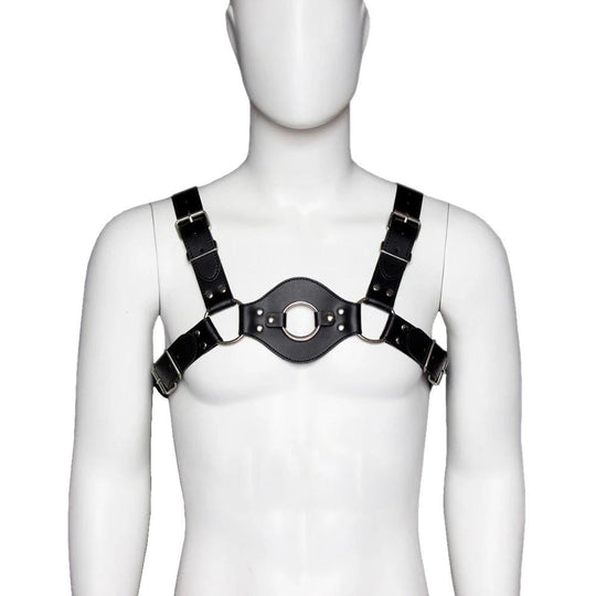 Leather Dildo Harness Chest Strap product view