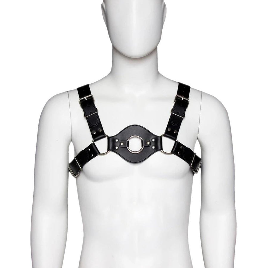 Leather Dildo Harness Chest Strap, gallery view 2