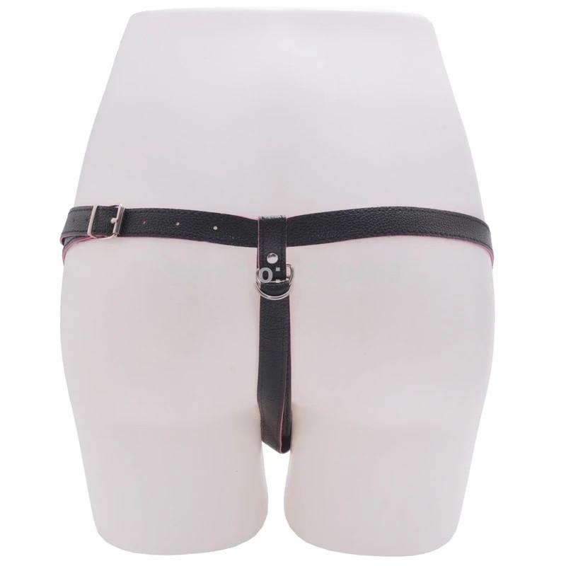 Leather G-String Strap On Double-Ended, gallery view 2