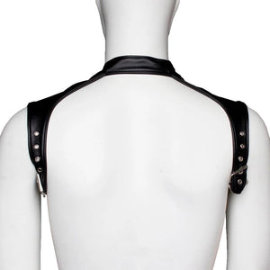 Leather Dildo Harness Chest Strap