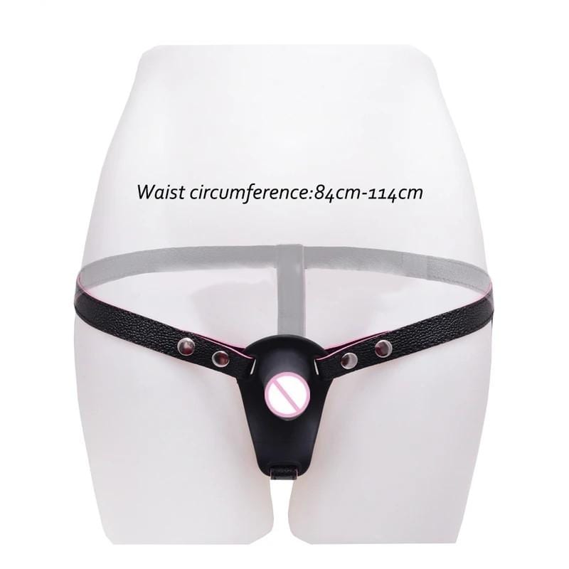 Leather G-String Strap On Double-Ended, gallery view 3