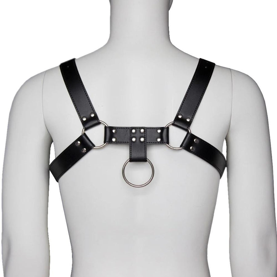 Leather Dildo Harness Chest Strap, gallery view 3