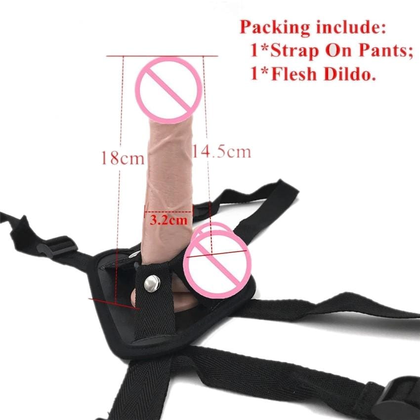 Perfect Fit Realistic 7-Inch Strap On BDSM, gallery view 5