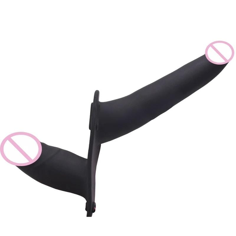 Leather G-String Strap On Double-Ended, gallery view 6