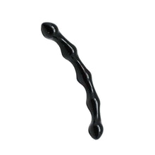 Load image into Gallery viewer, Black Personality Curved Glass Dildo
