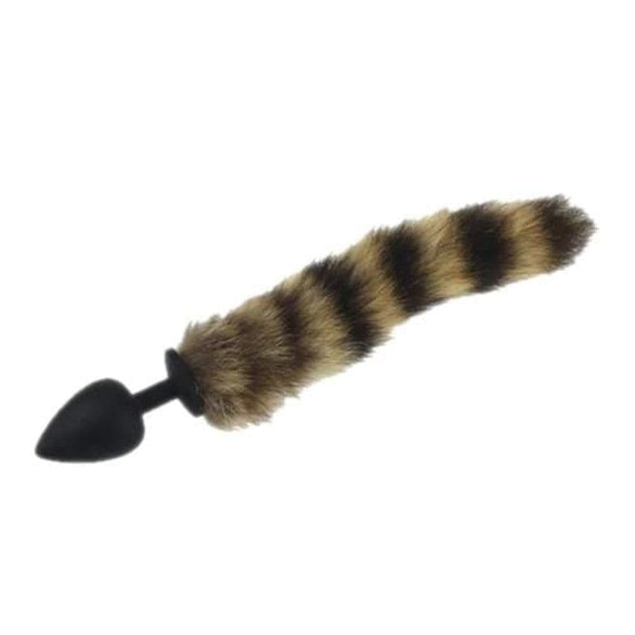 Random Silicone Raccoon Tail Butt Plug BDSM product view